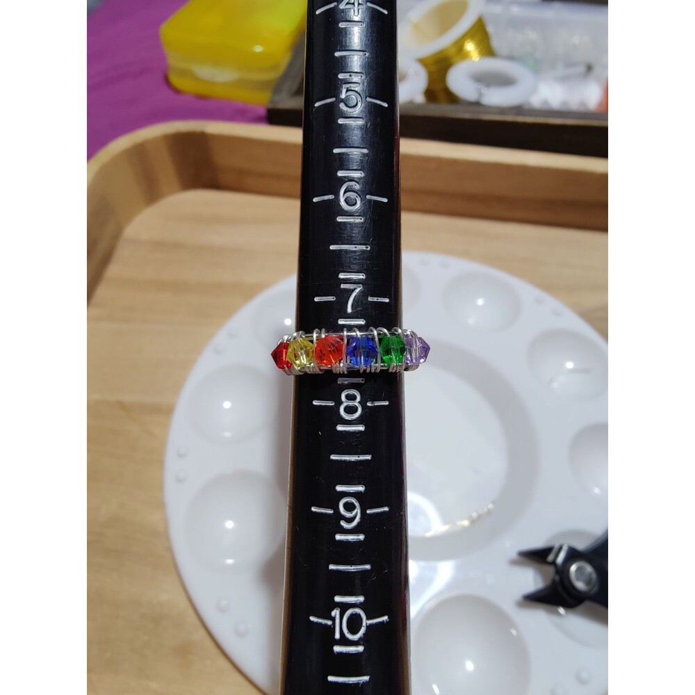 Silver Gay Pride Ring